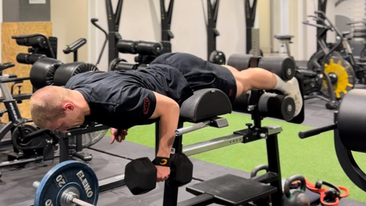 Wiosłowanie hantlem jednorącz gid / one arm row ghd