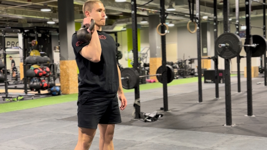 One arm clean kettlebell